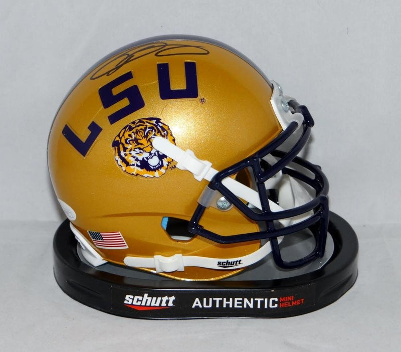 Odell Beckham Signed LSU Tigers Gold Mini Helmet