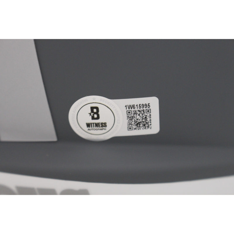 Emmitt Smith Signed Dallas Cowboys Slate Full Size Replica Helmet