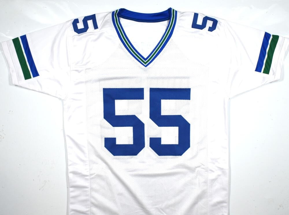 Brian Bosworth Autographed White Custom Jersey - Beckett Witnessed