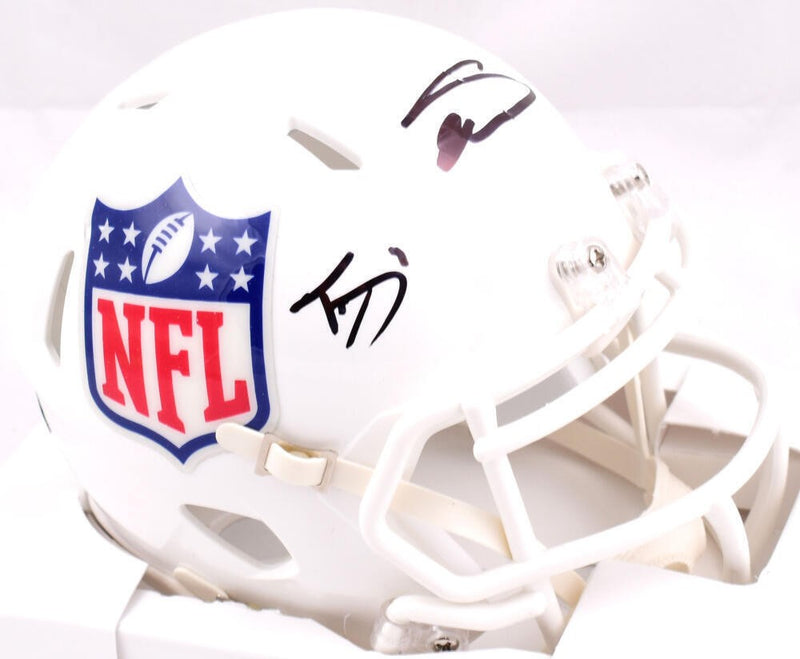 Trevon Diggs & Stefon Diggs Autographed NFL Speed Mini Helmet - Black
