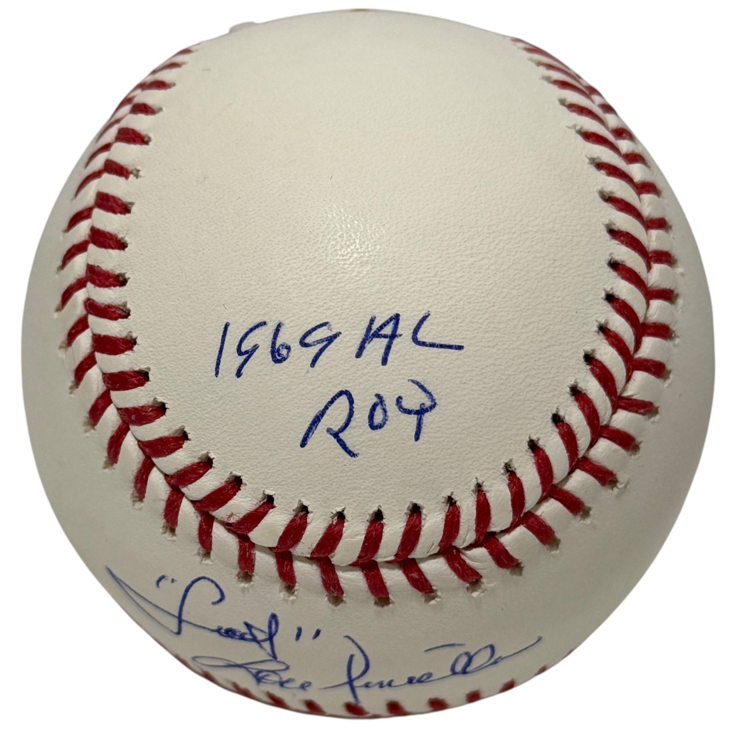 Lou Piniella Signed ROMLB Baseball with 4 Stat Inscriptions JSA