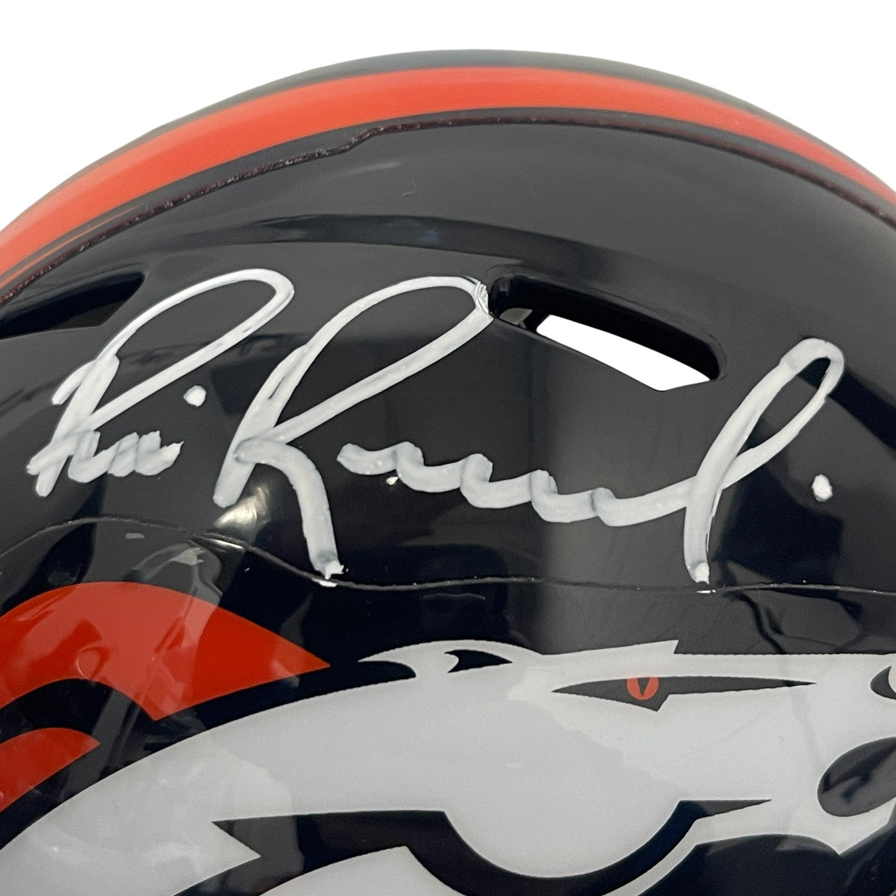 Bill Romanowski Denver Broncos Signed Speed Mini Helmet Beckett COA
