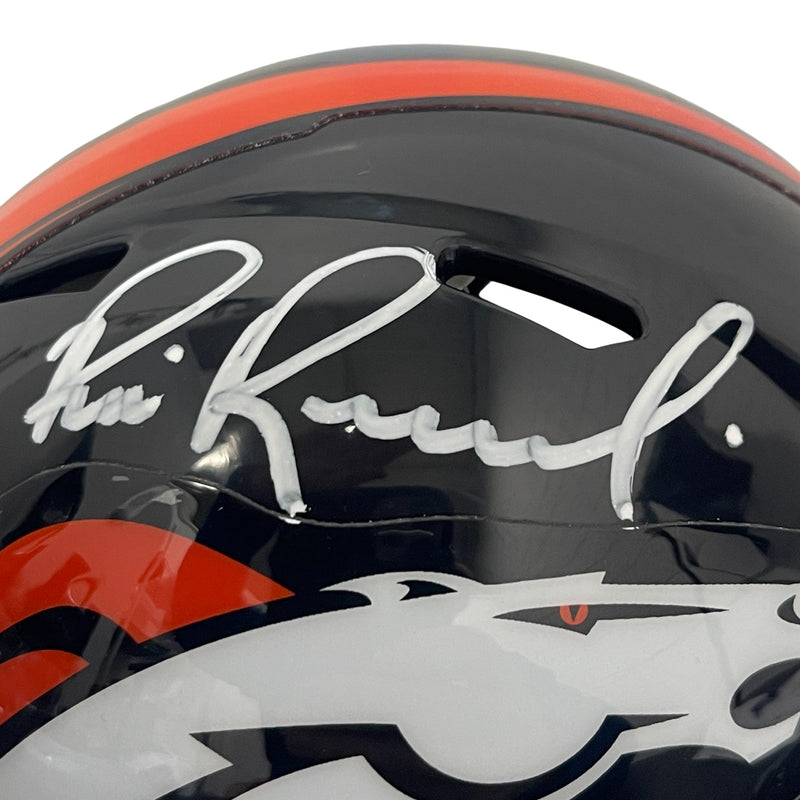 Bill Romanowski Denver Broncos Signed Speed Mini Helmet Beckett COA