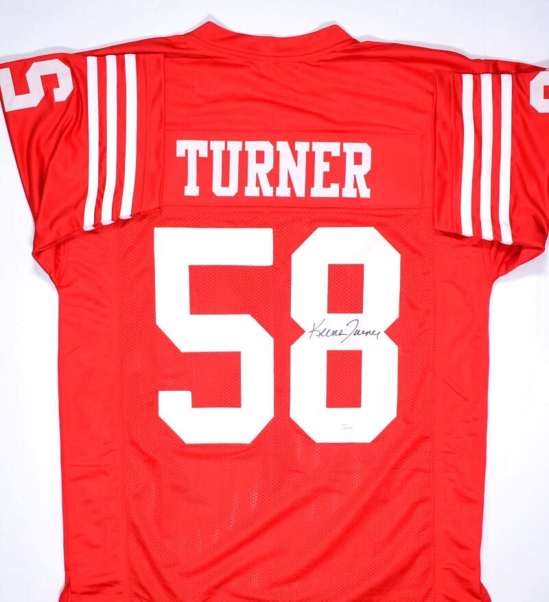 Keena Turner Autographed San Francisco Red Custom Jersey
