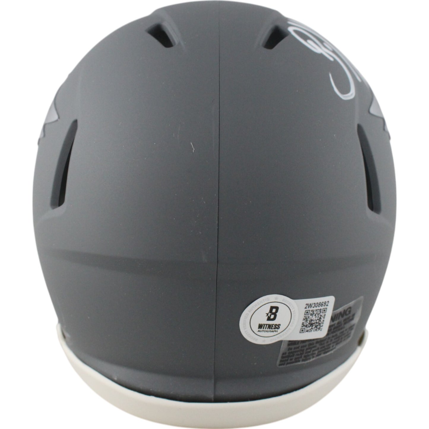 Brian Dawkins Philadelphia Eagles Autographed Slate Mini Helmet