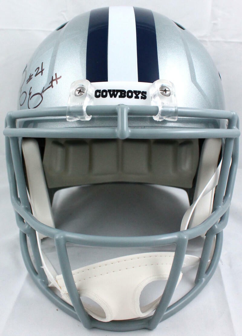 Ezekiel Elliott Dallas Cowboys Signed Full Size Speed Helmet - Black