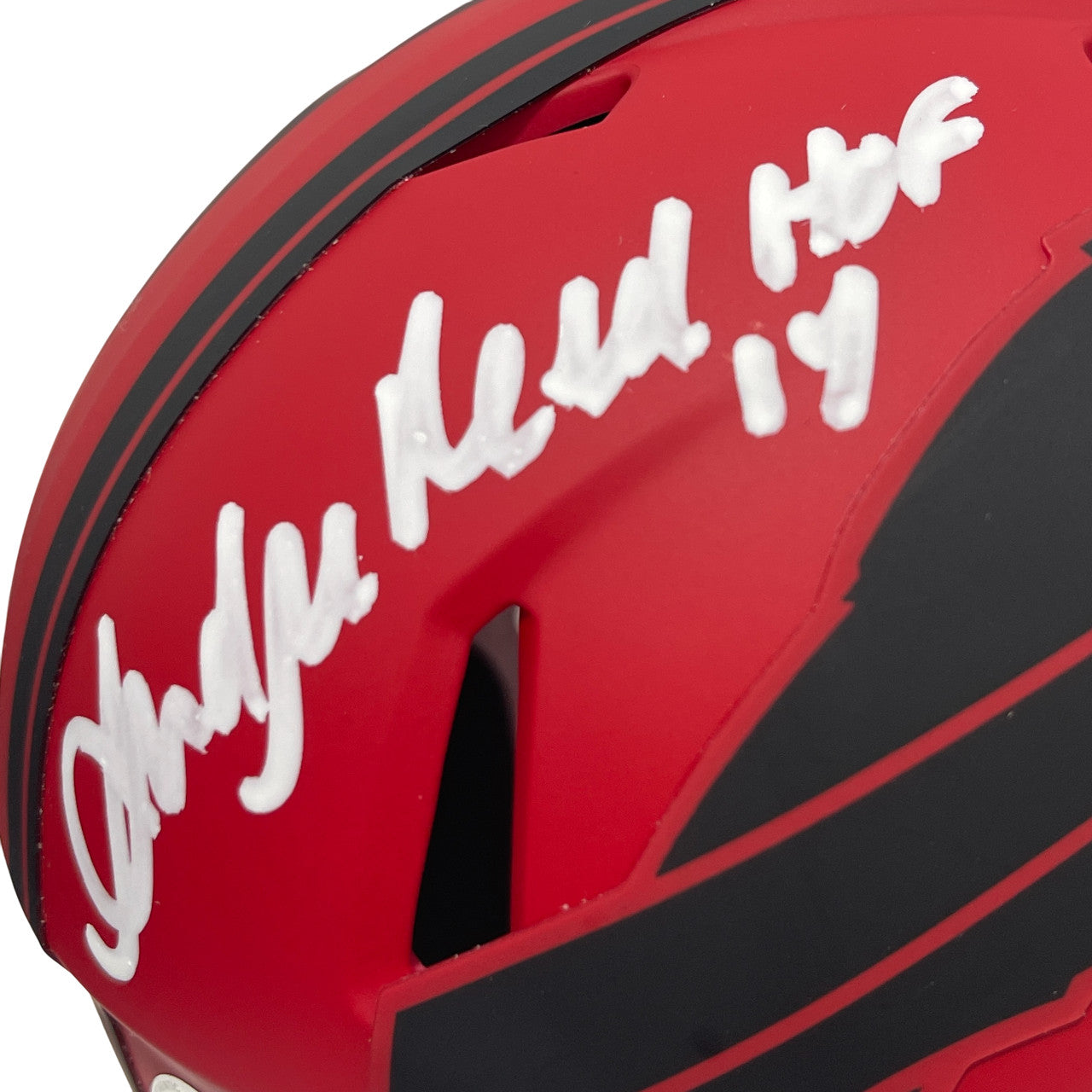 Andre Reed Buffalo Bills Signed Rave Mini Helmet HOF 14 BAS COA