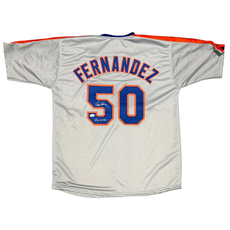 Sid Fernandez New York Mets Signed Custom Jersey (86 WSC) JSA