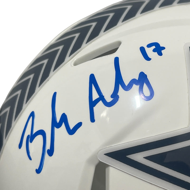 Brandon Aubrey Signed Dallas Cowboys 2024 Salute to Service Mini Helmet