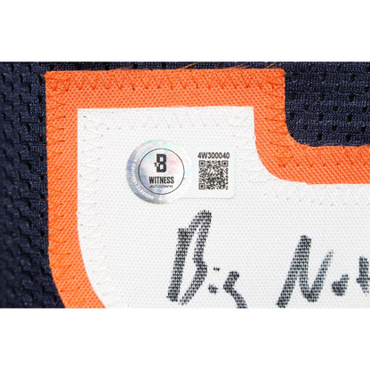 Wil Lutz Signed "Big Nutz Lutz" Inscribed Custom Blue Jersey (Beckett)