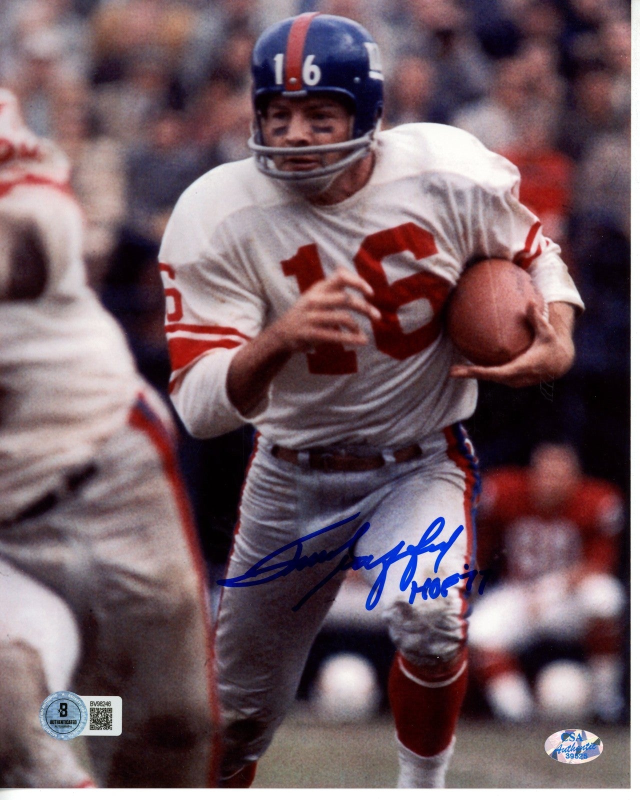 Frank Gifford Autographed New York Giants 8x10 Photo