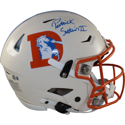 Patrick Surtain Autographed Denver Broncos Authentic SpeedFlex Retro Helmet