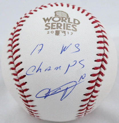 Yuli Gurriel Signed Houston Astros 2017 World Series Baseball "17 WS Champs"