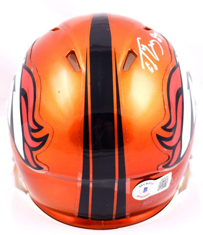 Ed McCaffrey Signed Denver Broncos Flash Speed Mini Helmet