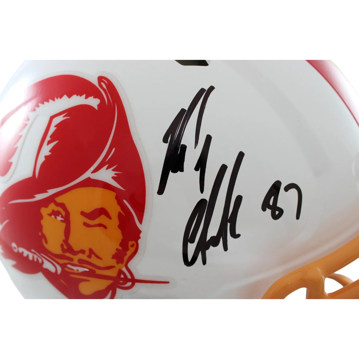 Rob Gronkowski Signed Tampa Bay Buccaneers Throwback Authentic Helmet
