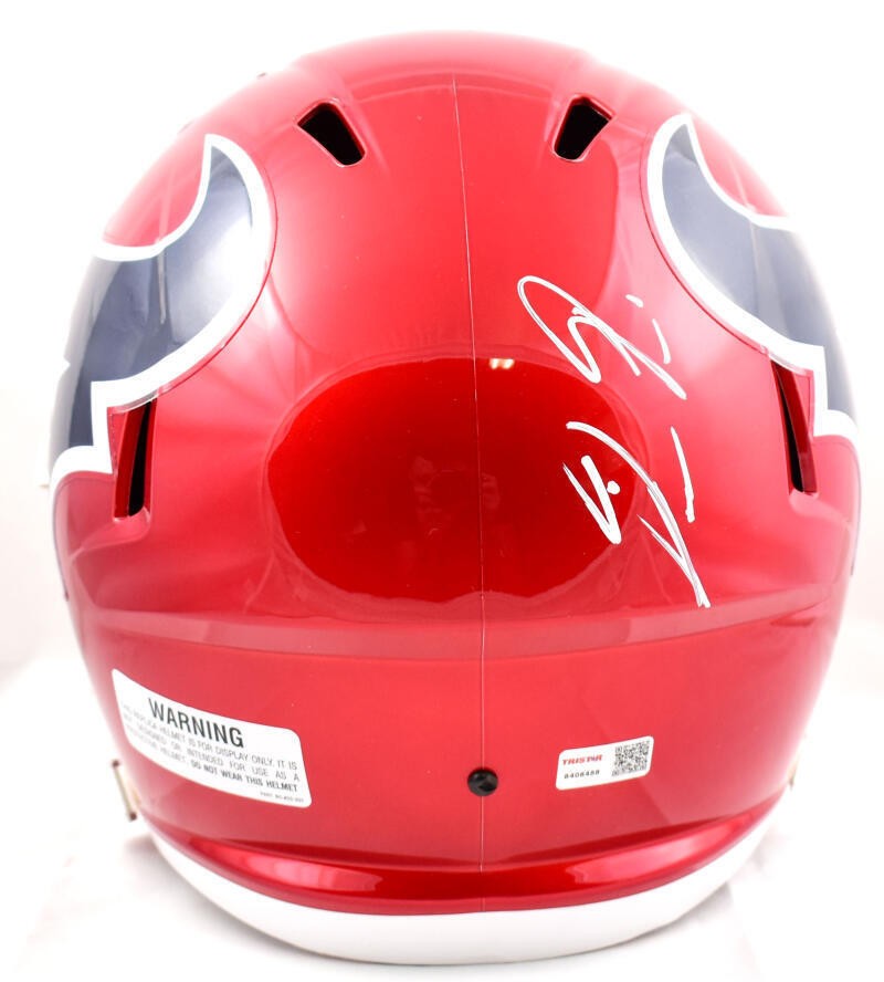 Dameon Pierce Signed Houston Texans Full Size Flash Speed Helmet