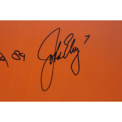 John Elway, Shannon Sharpe, Ed McCaffrey & Rod Smith Signed Broncos Seat Back