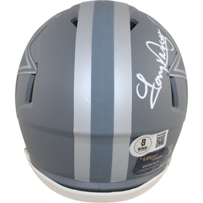 Tony Dorsett Autographed Dallas Cowboys Slate Mini Helmet
