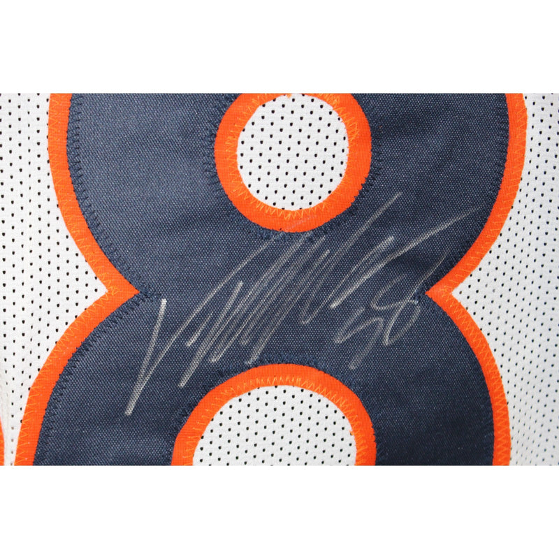 Von Miller Autographed White Pro Style Custom Jersey (Beckett Witnessed)