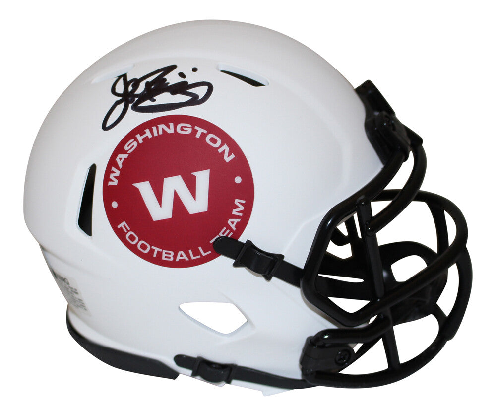 John Riggins Washington Football Team Signed Lunar Mini Helmet Beckett
