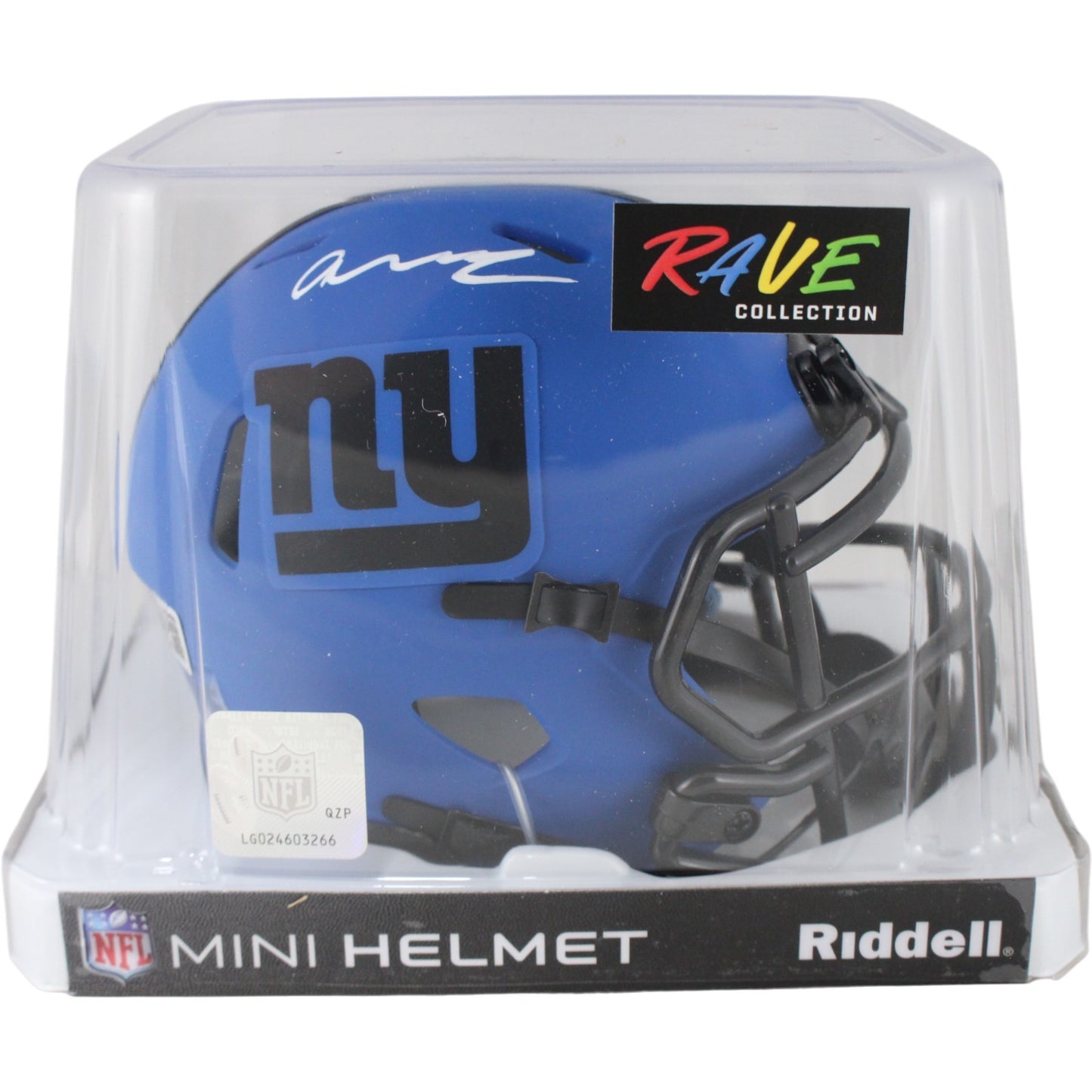 Abdul Carter Autographed New York Giants Rave Mini Helmet