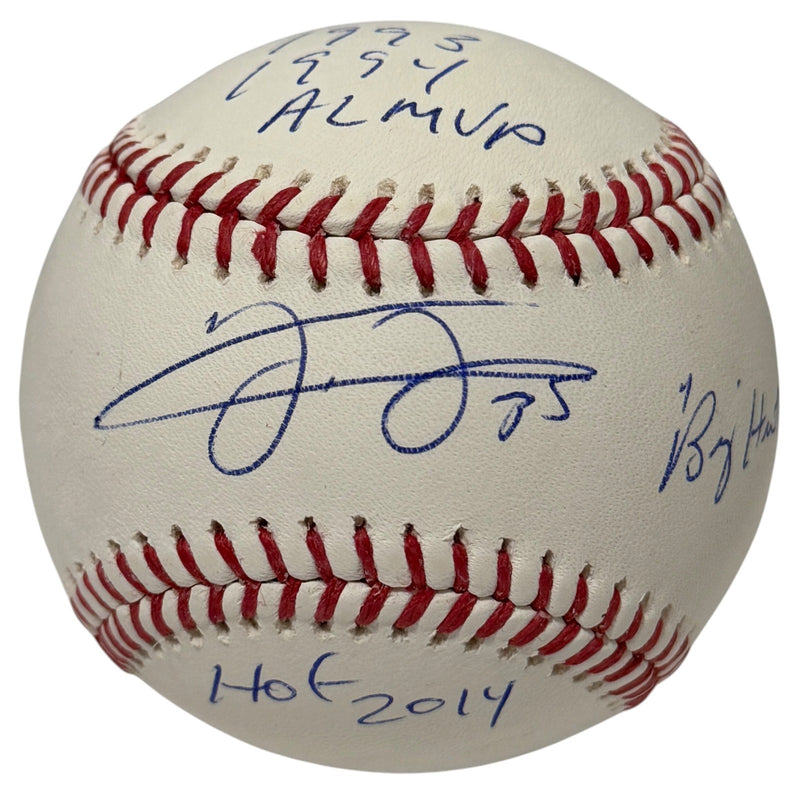 Frank Thomas Autographed ROMLB Baseball with 3 Stat Inscriptions (JSA COA)