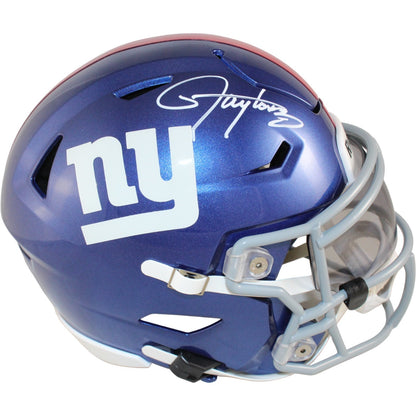 Lawrence Taylor Signed New York Giants Mid-Size Helmet (Beckett COA)