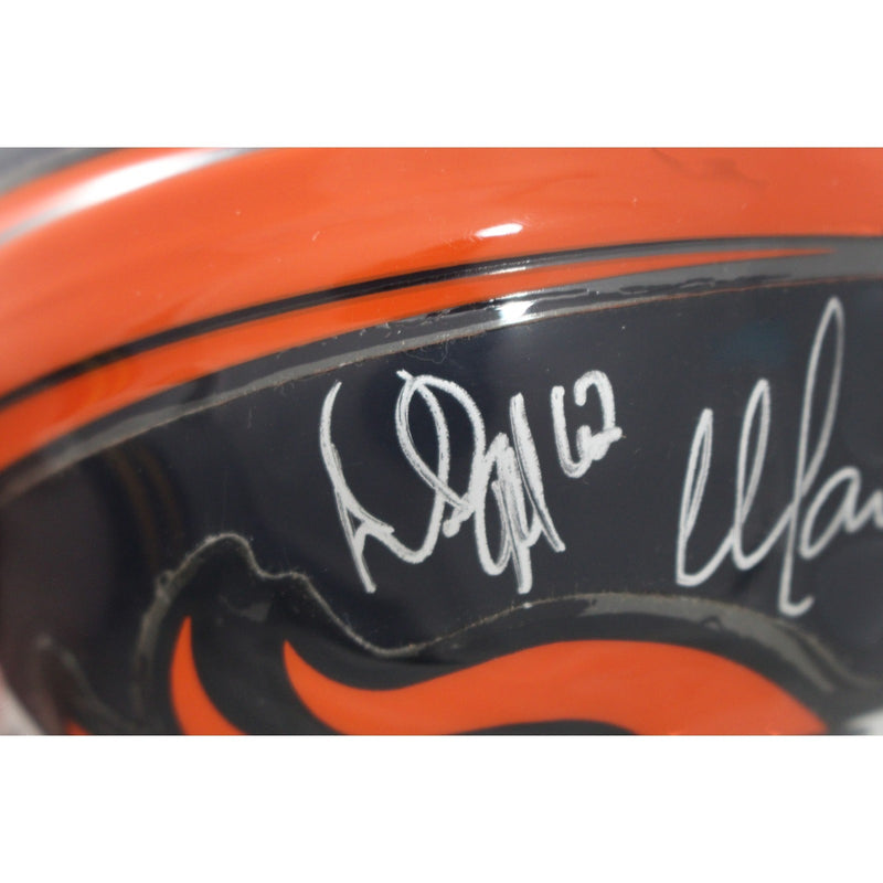 Tom Nalen & Mark Schlereth Multi-Signed Denver Broncos 1998 OL Mini Helmet