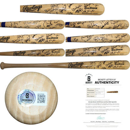 Todd Helton & Larry Walker Multi-Signed Colorado Rockies Baseball Bat