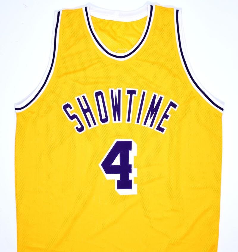 Byron Scott Autographed Los Angeles Gold Custom Jersey
