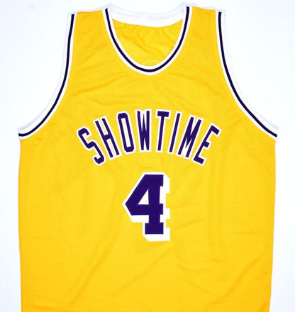 Byron Scott Autographed Los Angeles Gold Custom Jersey