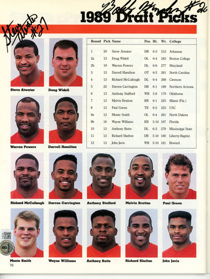 Steve Atwater & Bobby Humphrey Signed 1989 Denver Broncos Yearbook