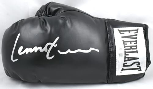 Lennox Lewis Autographed Black Everlast Boxing Glove