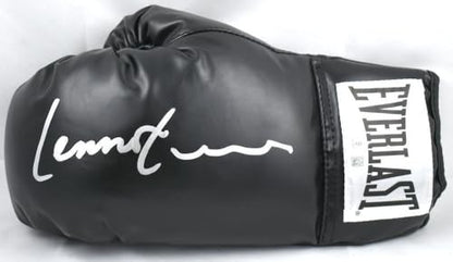 Lennox Lewis Autographed Black Everlast Boxing Glove