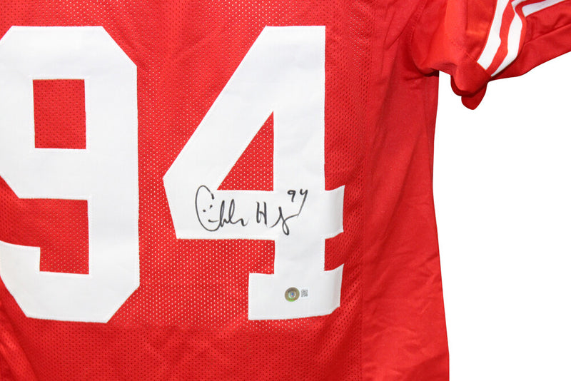 Charles Haley Signed San Francisco 49ers Pro Style Jersey BAS