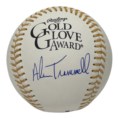 Alan Trammell Signed Gold Glove Logo Baseball