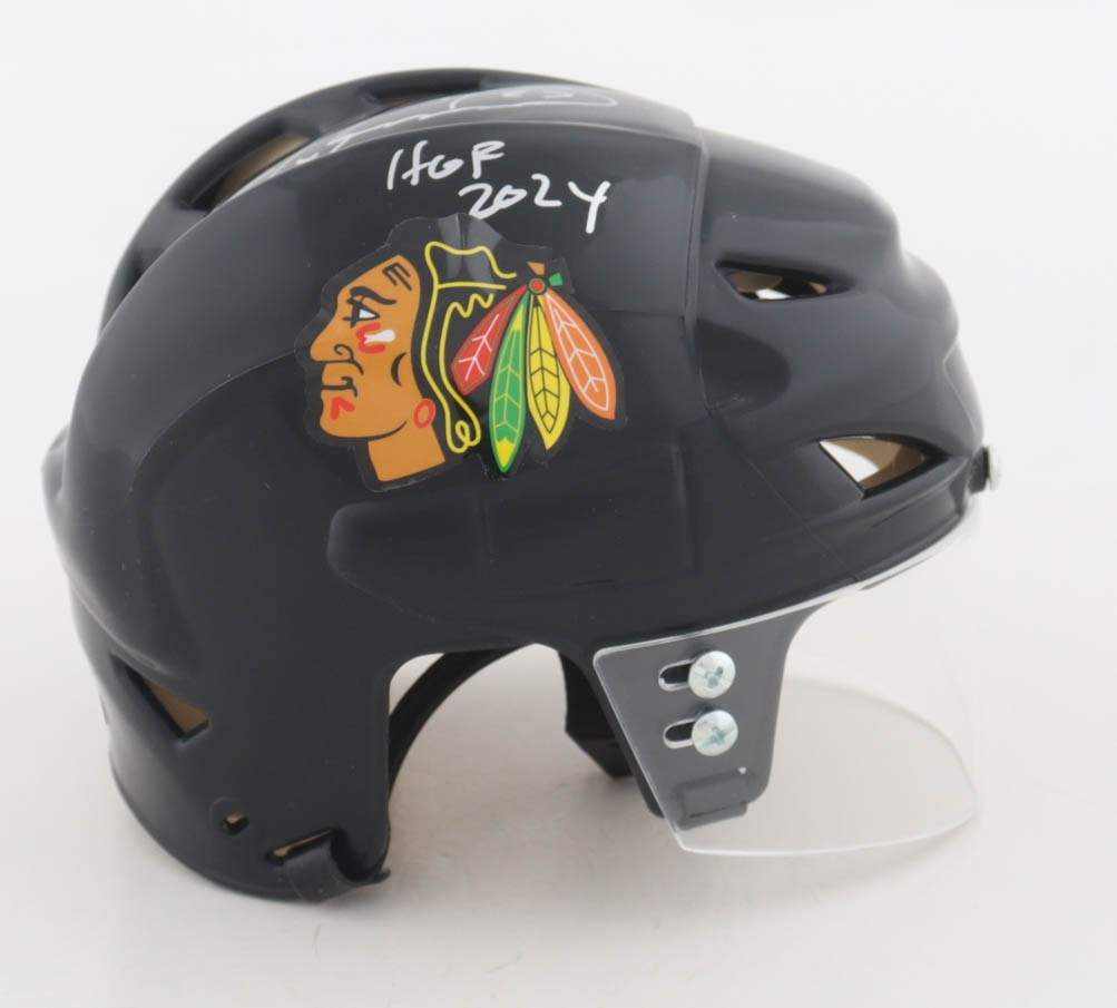 Jeremy Roenick Chicago Blackhawks Autographed Hockey Mini Helmet (Beckett COA)