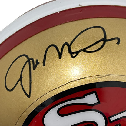 Joe Montana Signed San Francisco 49ers VSR4 Mini Helmet (BAS COA)