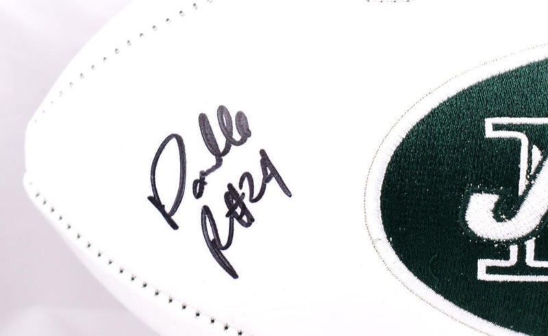 Darrelle Revis Signed New York Jets Black Logo Football