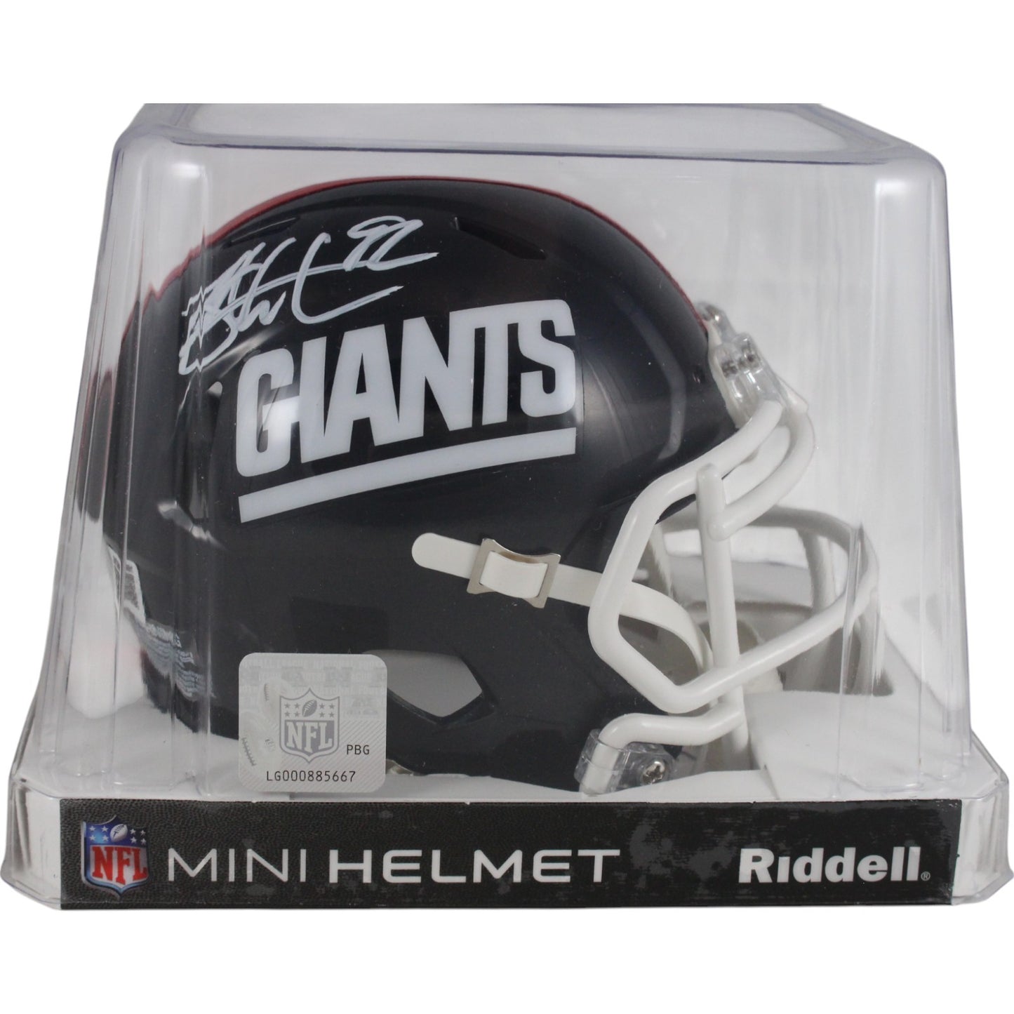 Michael Strahan Signed New York Giants Throwback Mini Helmet