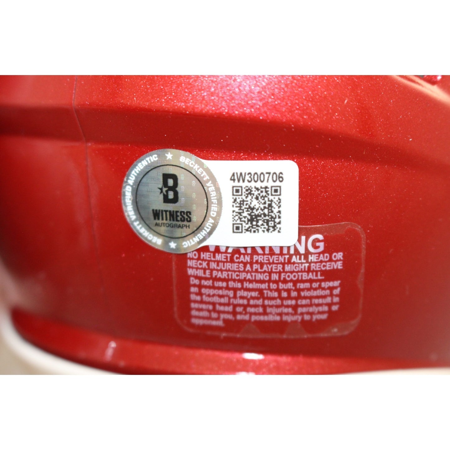 Dre Greenlaw Arkansas Razorbacks Autographed Mini Helmet (BAS Witnessed)