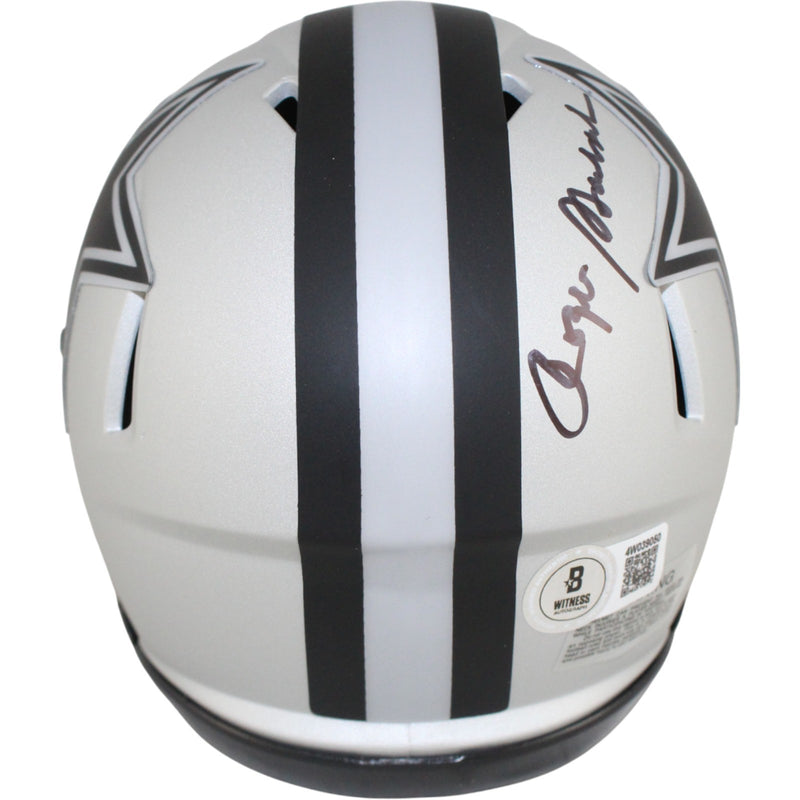 Roger Staubach Autographed Dallas Cowboys Rave Mini Helmet (BAS Witnessed)