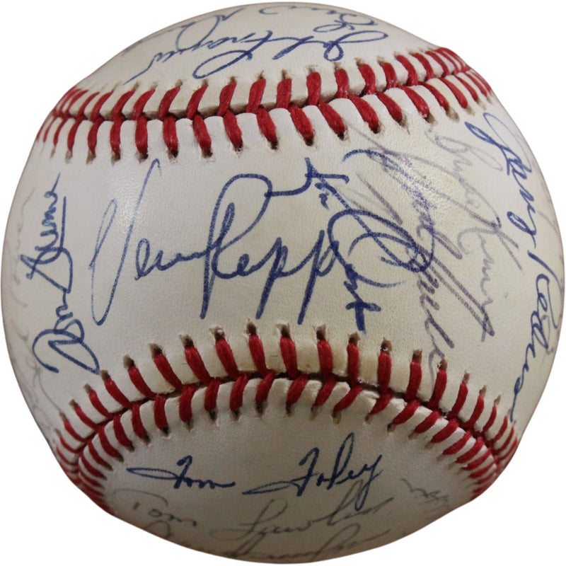 Cincinnati Reds 1984 Team Signed Multi-Signature NL Baseball Beckett LOA