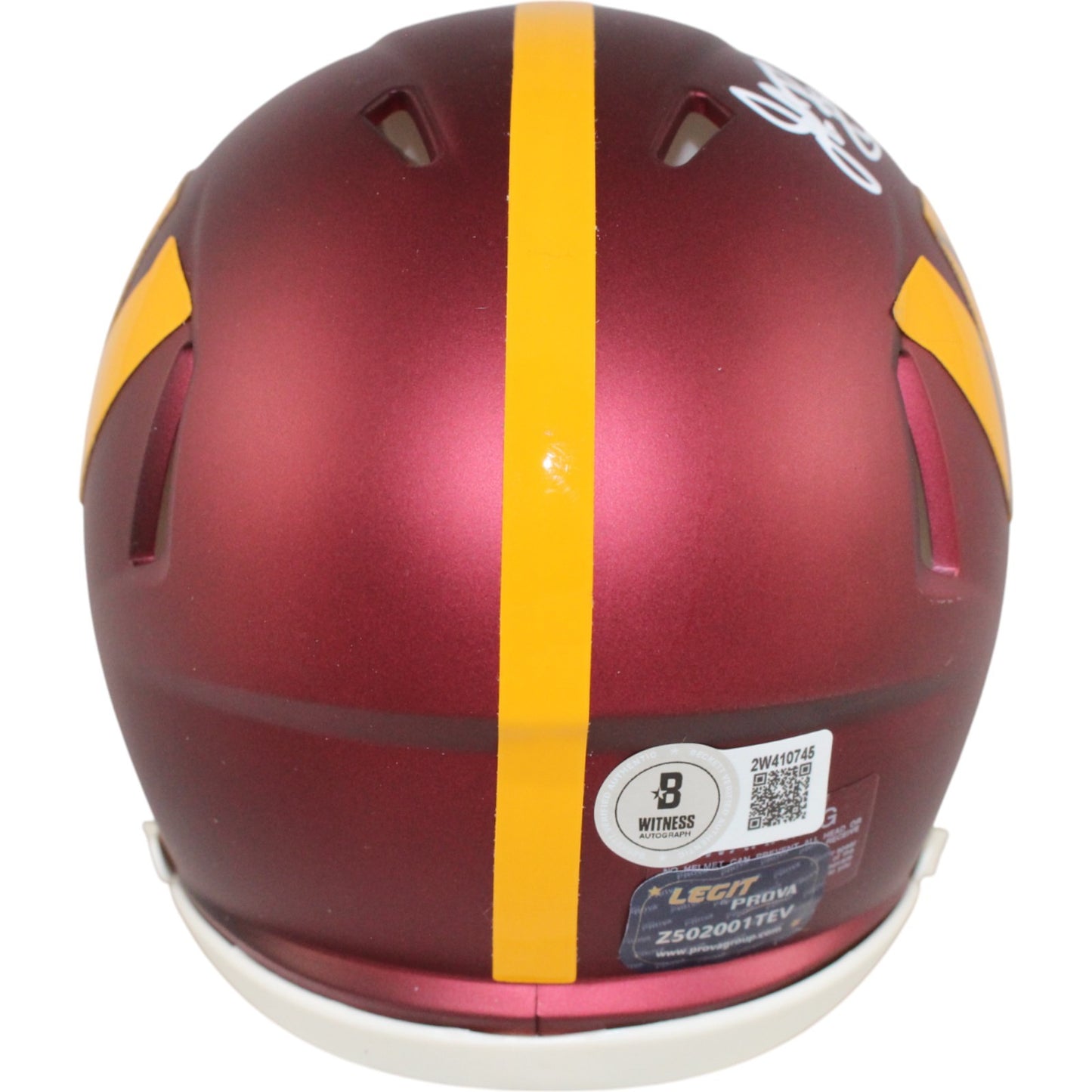 John Riggins Autographed Washington Commanders Speed Mini Helmet Beckett BAS