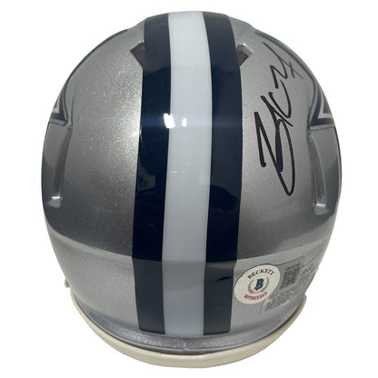 Zack Martin Signed Dallas Cowboys Riddell Speed Mini Helmet Beckett COA