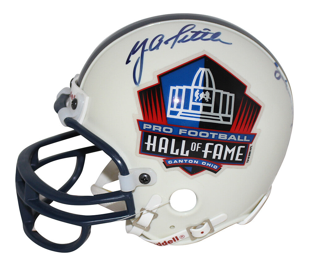 Million Dollar Backfield Signed Hall of Fame Replica Mini Helmet BAS