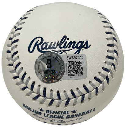 Mariano Rivera Signed New York Yankees Logo Baseball (Thank Lord Inscription)