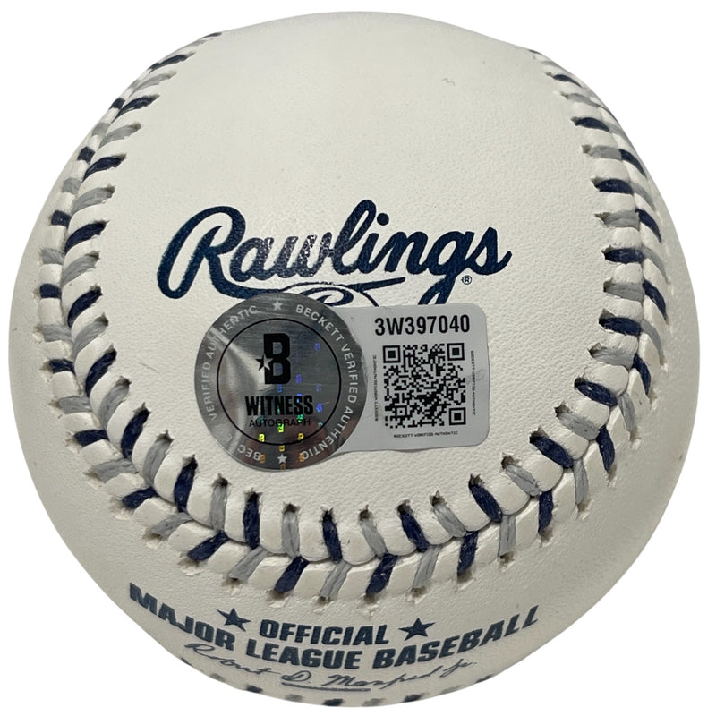 Mariano Rivera Signed New York Yankees Logo Baseball (Thank Lord Inscription)