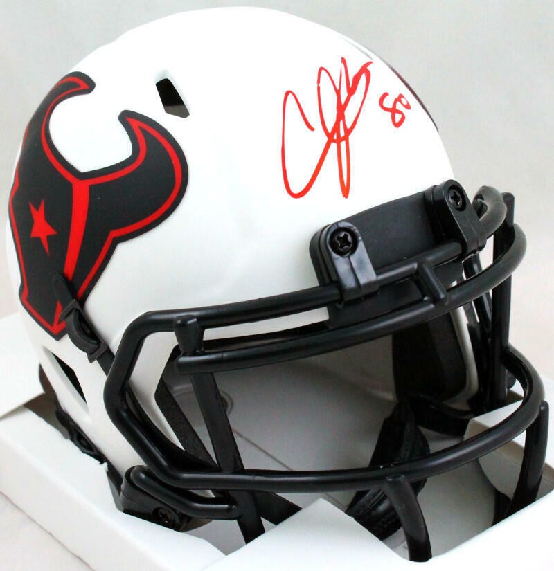 Andre Johnson Autographed Houston Texans Lunar Speed Mini Helmet