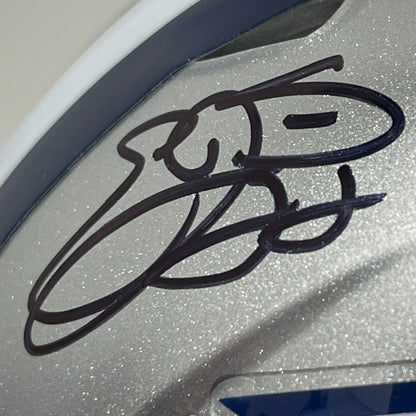 Emmitt Smith Signed Dallas Cowboys Speed Mini Helmet JSA